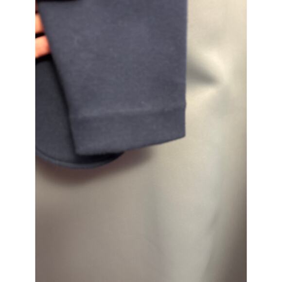 Banana Republic Factory Knit Pique Band-Colar Blazer - Navy Blue size L - Picture 5 of 7